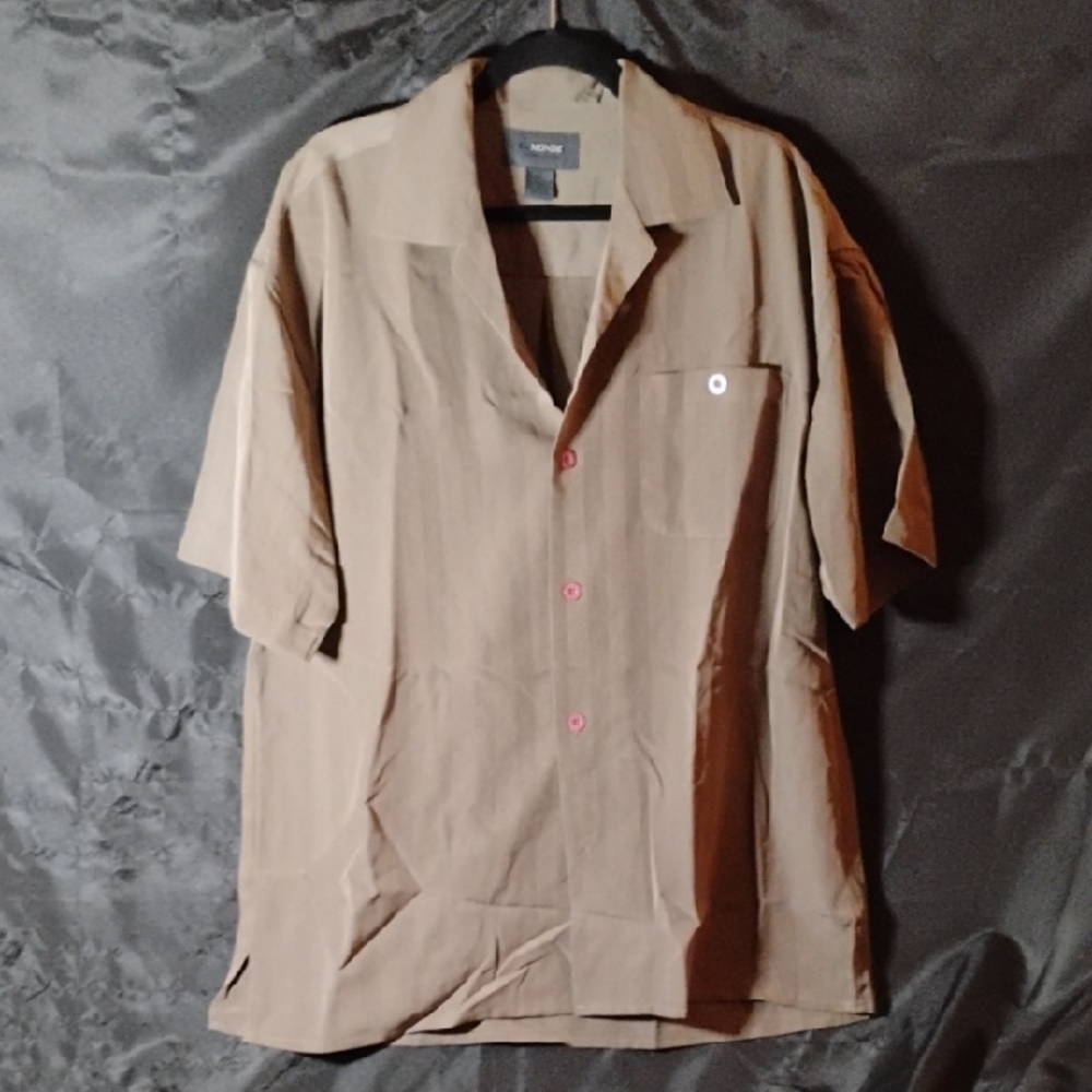 Men's Tan Short Sleeve Jacket